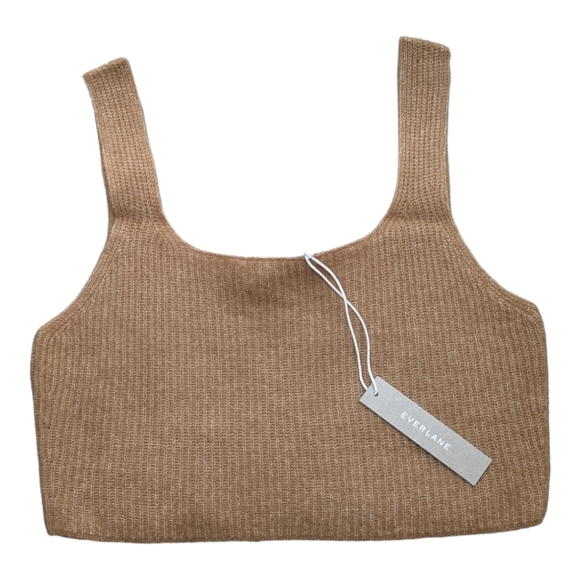 NWT Everlane The Cozy-Stretch Tank In Camel Size Medium - Picture 2 of 7